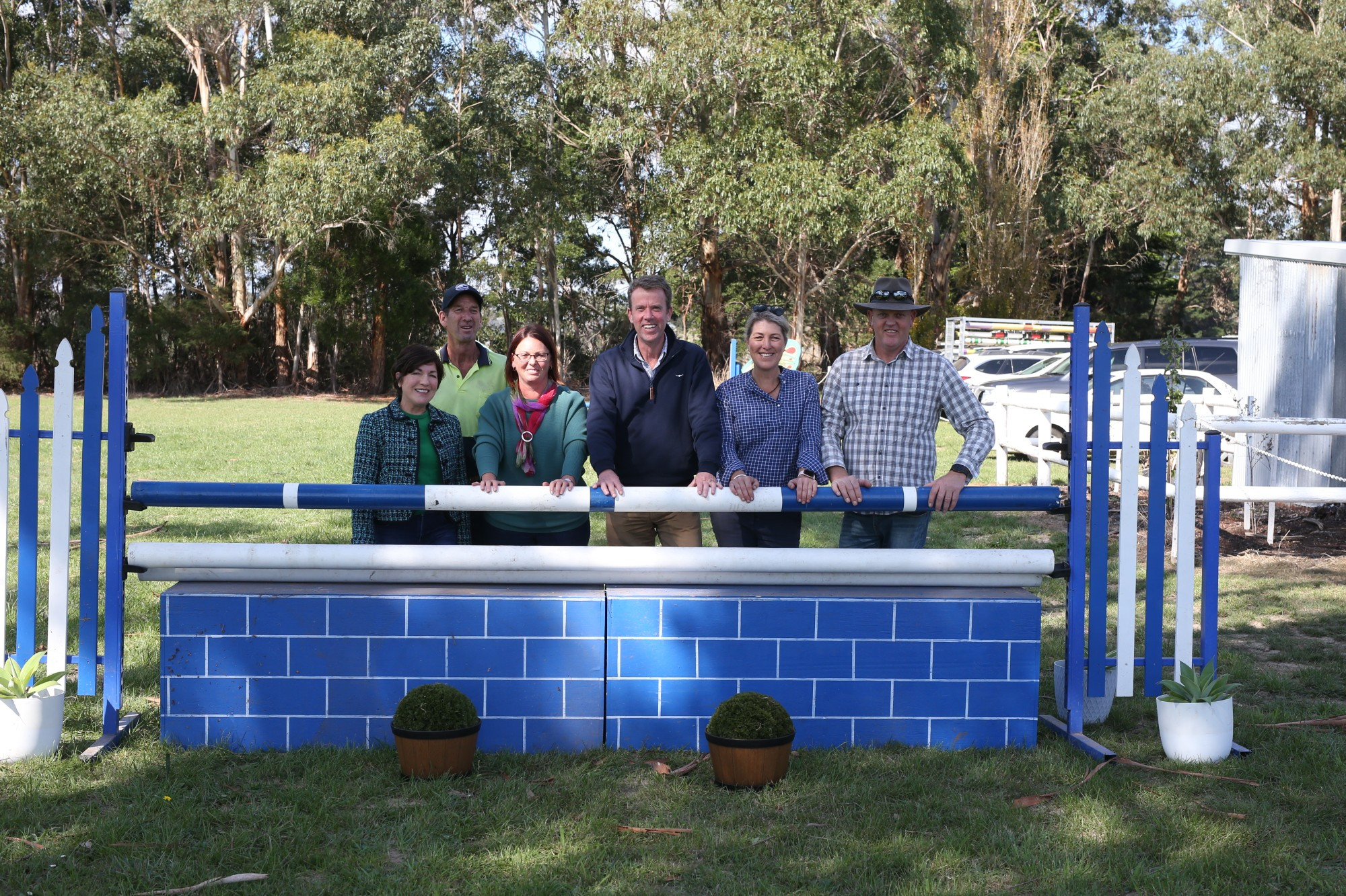 Appreciated: There were smiles all round as Member for Wannon Dan Tehan announced funding for the Heytesbury Pony Club recently.