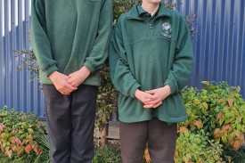 Hampden Specialist School middle school captains Boyd Hutchins and Cambell Shrubb (pictured). Later years captains are Michael Walther and Billy Buck and early years captains are Trai Marcos and Wyatt Macintosh. 