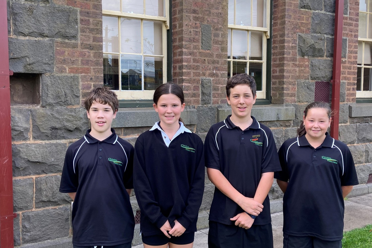 Cobden Primary School captains for the year are Reece Hester, Jada Elliot, Max Thomson and Alanna Warden.