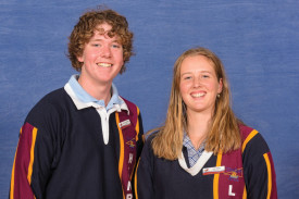  Timboon P-12 School captains are Henry Stansfield and Lucy Jones. 