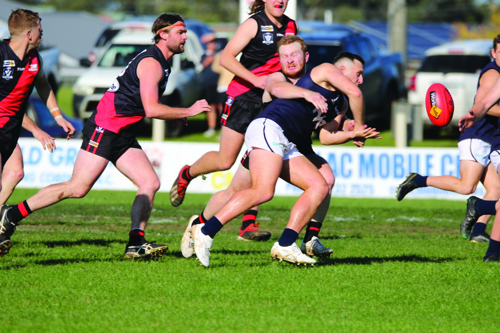 Paul Pekin played his 100th game for the Bombers on Saturday.