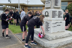 A number of wreathes were also laid. 