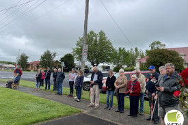 District residents joined Cobden Primary School at the service. 