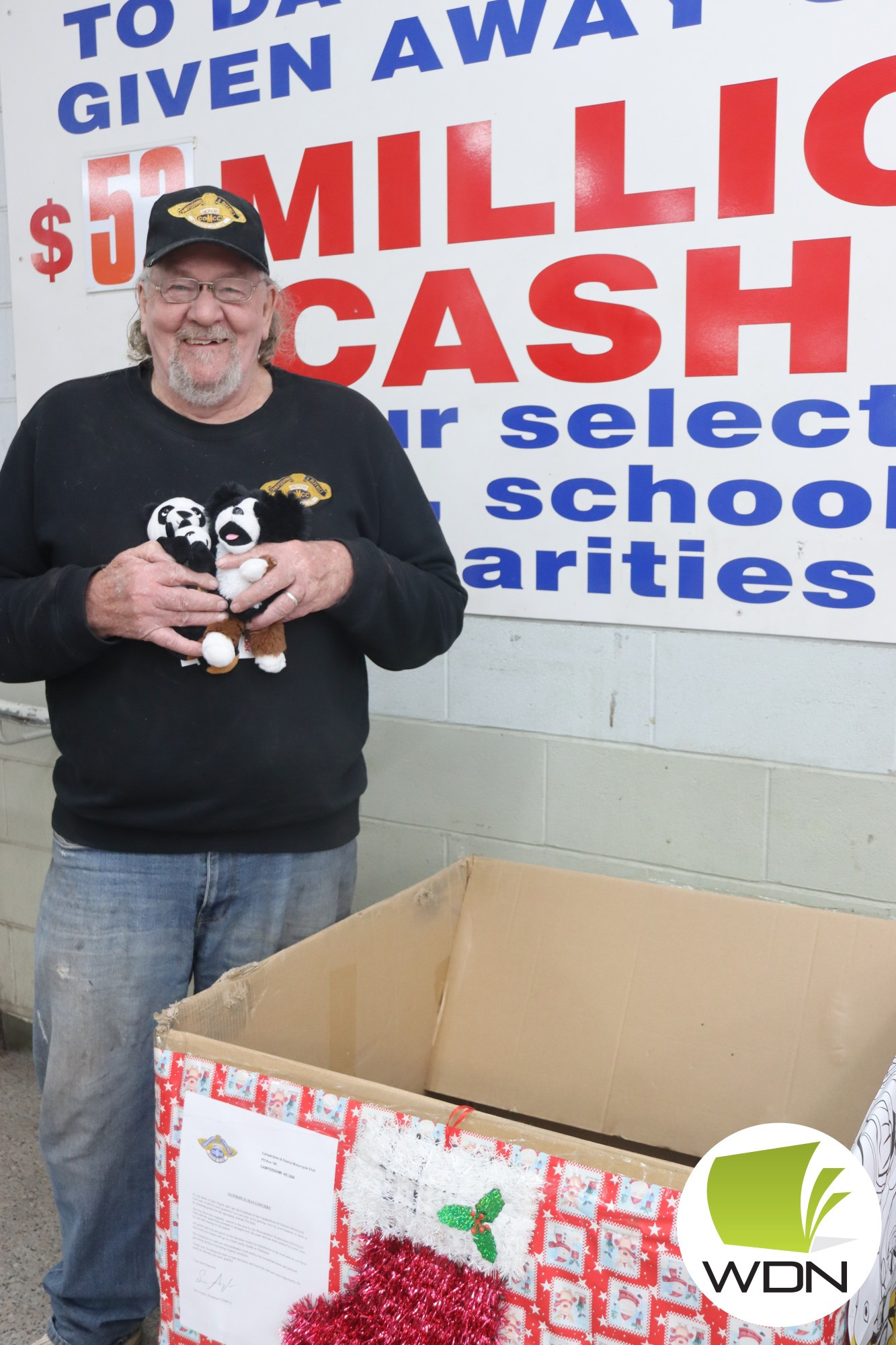 Donate now: Camperdown and District Motorcycle Club president Sam Argyle encourages locals to donate to an annual appeal.