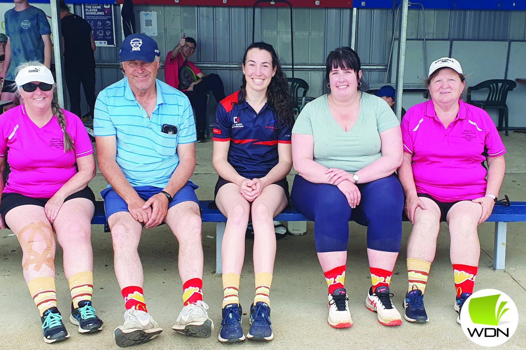 Left to Right: Katrina Currell Colin Dumesny Tessa Poot Amy Rosolin and Linda Pender.