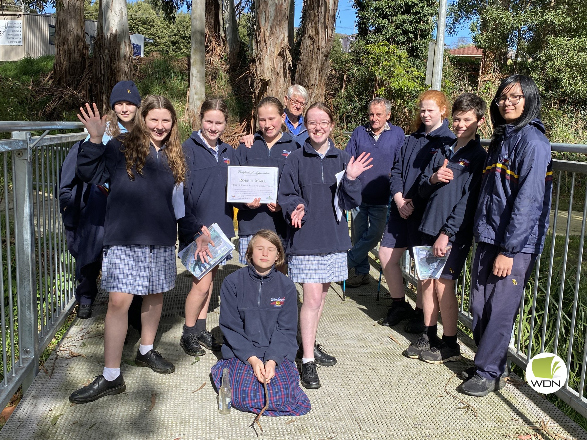 Project: A group of Timboon P-12 Students will take ownership of a section of the Power Creek Reserve.