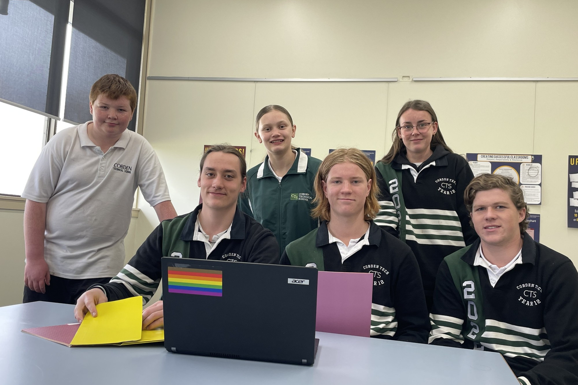 Students on board: Cobden Technical School students are helping to plan the upcoming Cobden Volunteer Dinner which makes a return after a number of years.