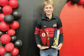 Under 14 B&F winner Edmund Walsh.