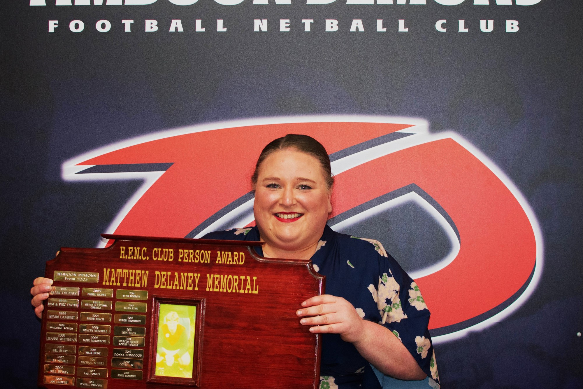 Club Person of the Year Kathryn McPhee.