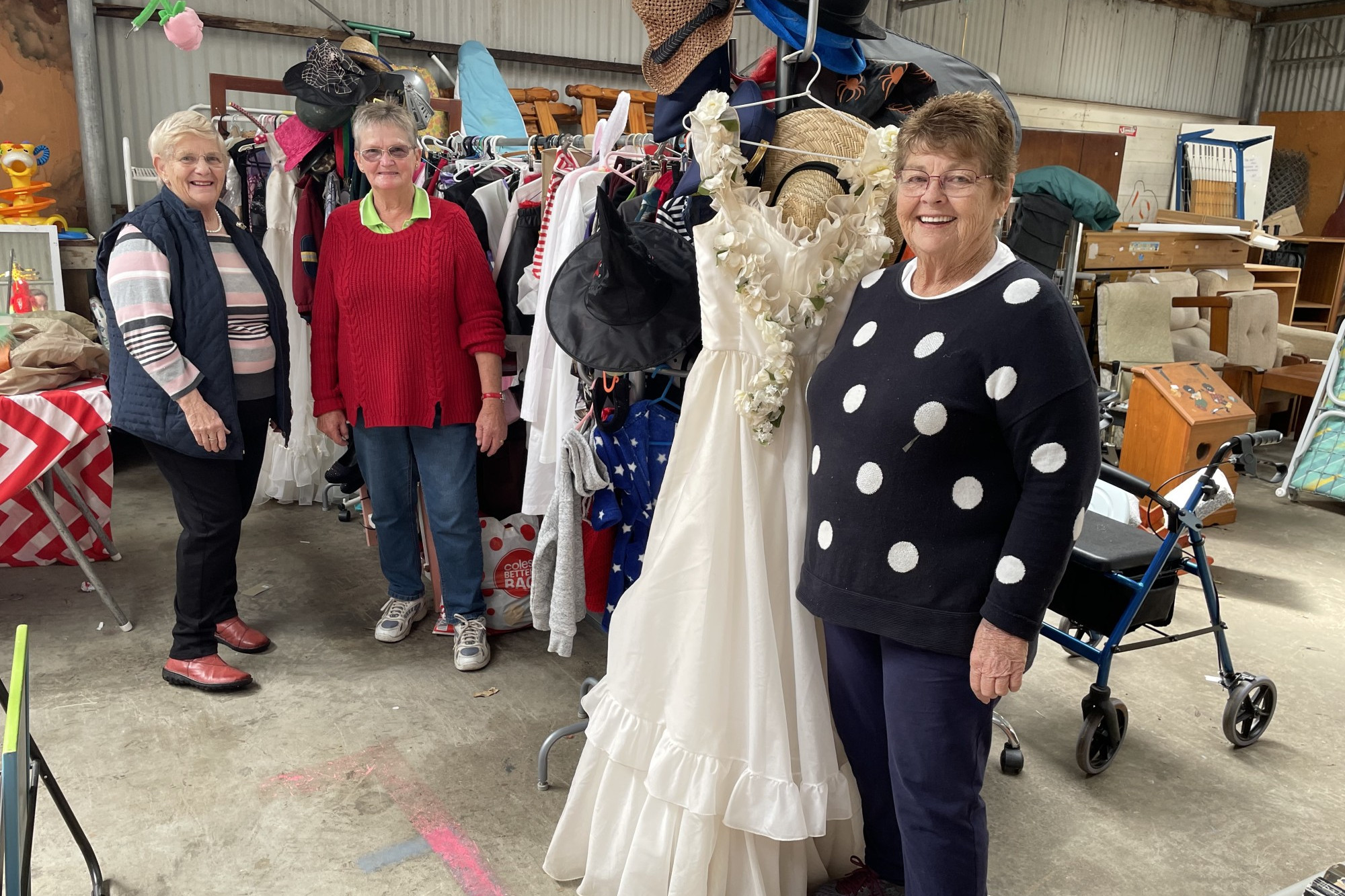 Support available: TOPS volunteers Brenda Parfett, Monica Easterbrook and Jan Hutchinson encourage community groups to get their applications in for funding.