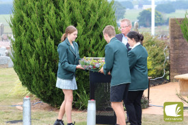  Cobden Technical School representatives laid a wreath. 