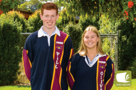 Timboon P-12 School captains are William Banks and Olive Andrew. 