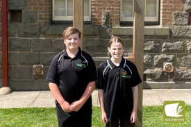 Cobden Primary School captains for the year are Nate La Franchi and Zaya Howard. 