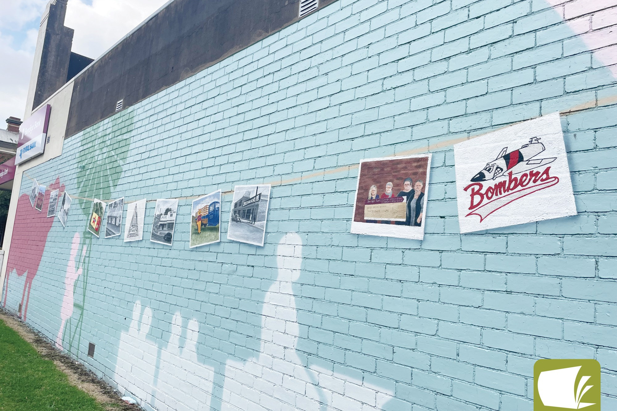 The mural which now adorns the Cobden and Districts branch displays some of the local community groups the bank has supported in its 15 year history.