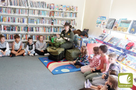 Children learnt all about animals as part of the visit.