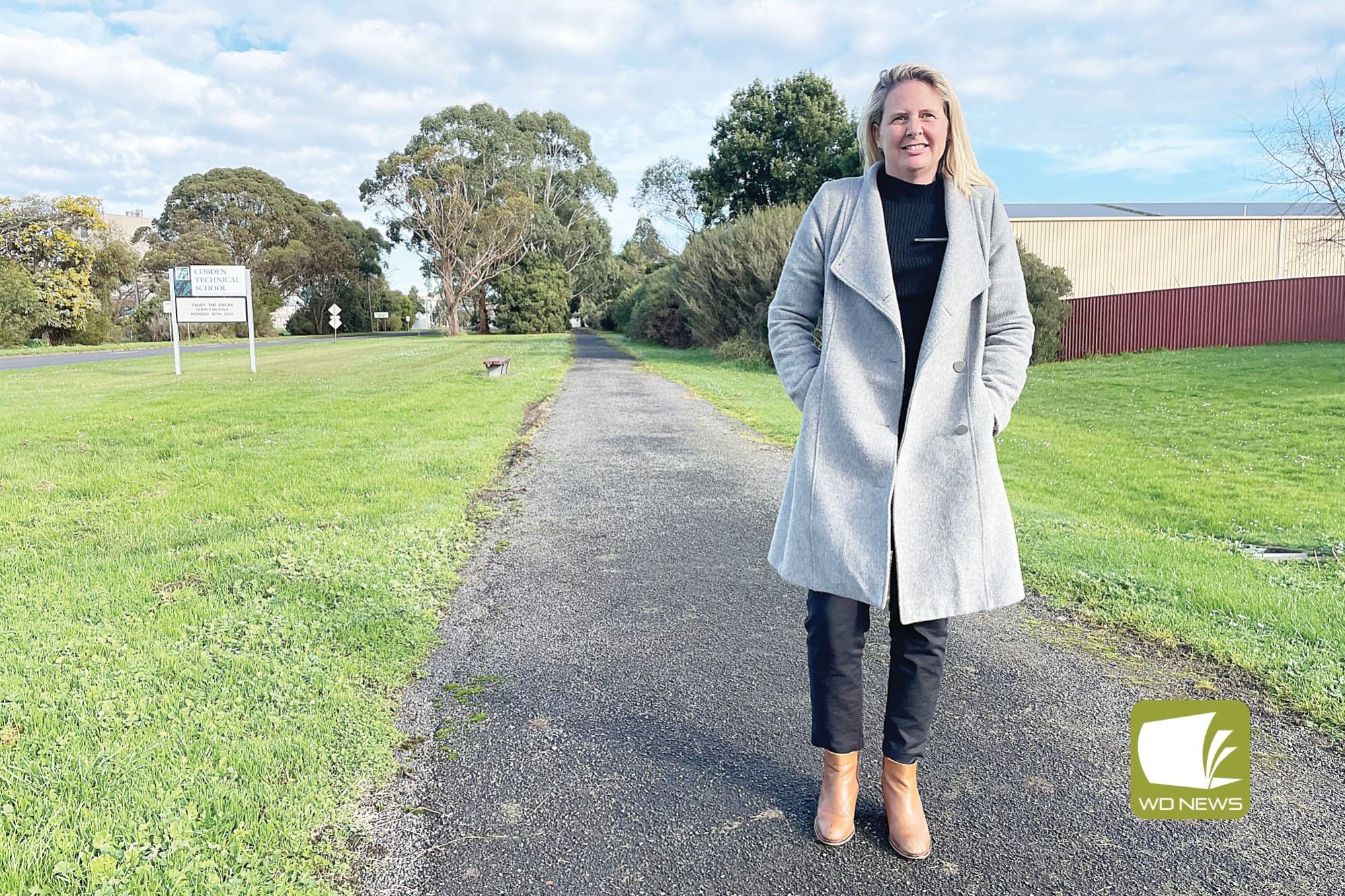 Moving forward: Corangamite Shire councillor Jo Beard welcomed the adoptment of the Cobden Structure Plan and Cobden Aerodrome Master Plan last week.