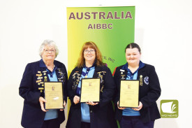 HIBBA Fours Runners-up Camperdown (from left to right): Gary Body (s), Liz Riches, Gordon Weller and John Morgan. 