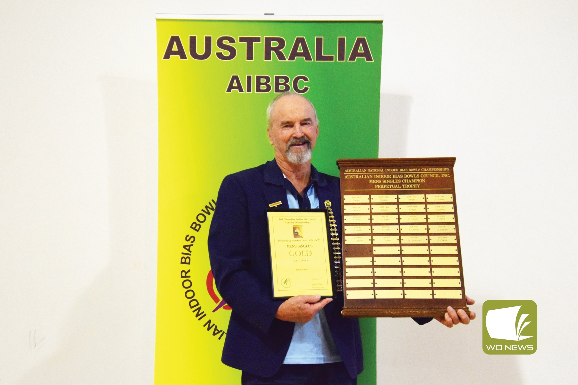Backing up his Victorian State Mens Singles title, King Arthur Finch won gold at Nationals in Caloundra, Queensland last week. Photo courtesy of Tia Jayde Photography.