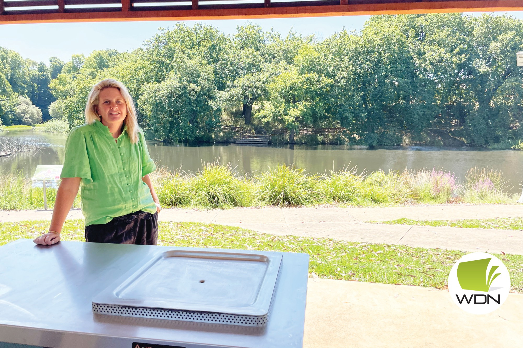 Volunteers wanted: Corangamite Shire councillor Jo Beard is encouraging the community to support Lake Cobden, with a working bee planned for tonight.