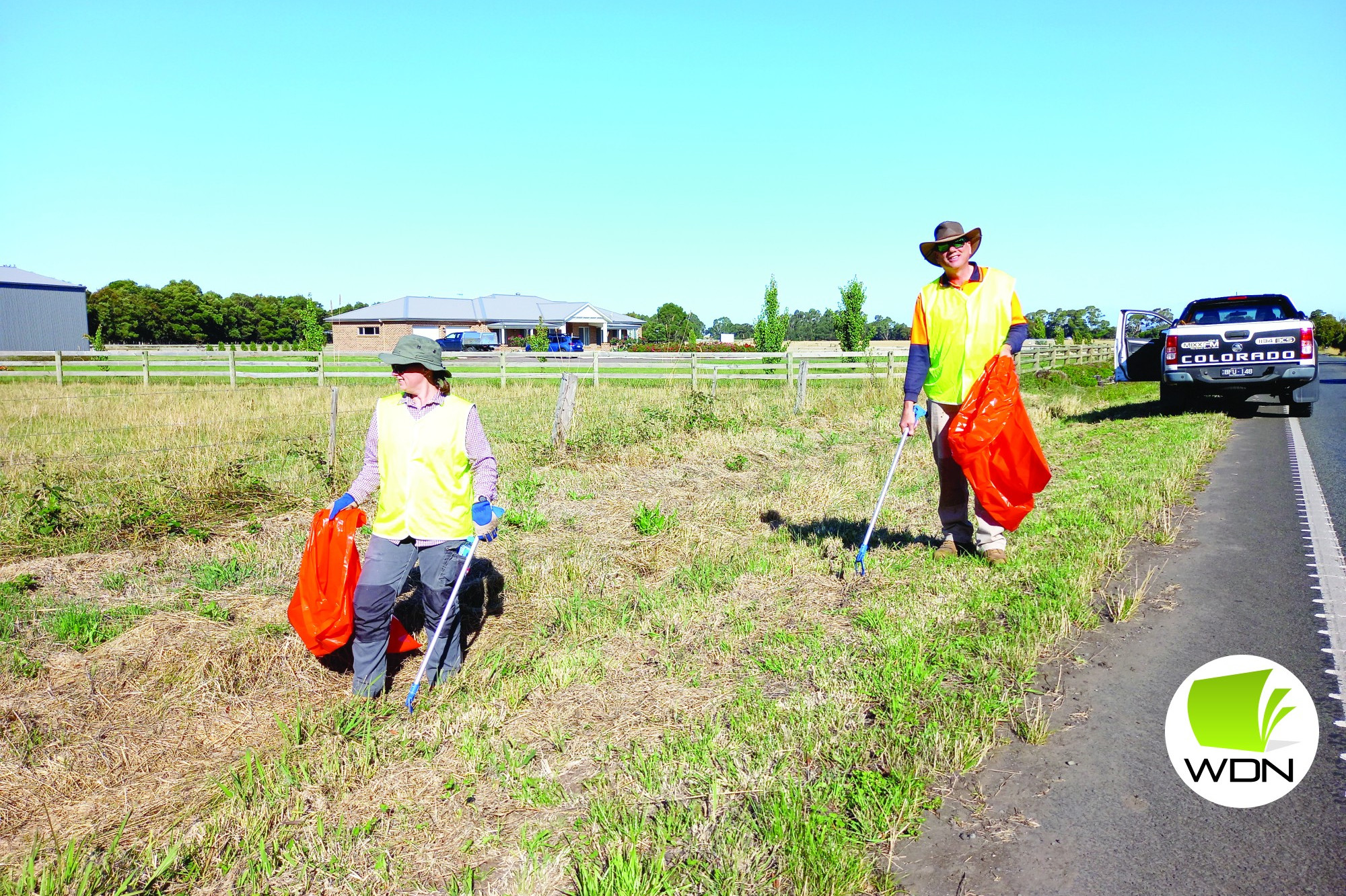 Community service: Members of the Rotary Club of Cobden completed their annual roadside clean up service.