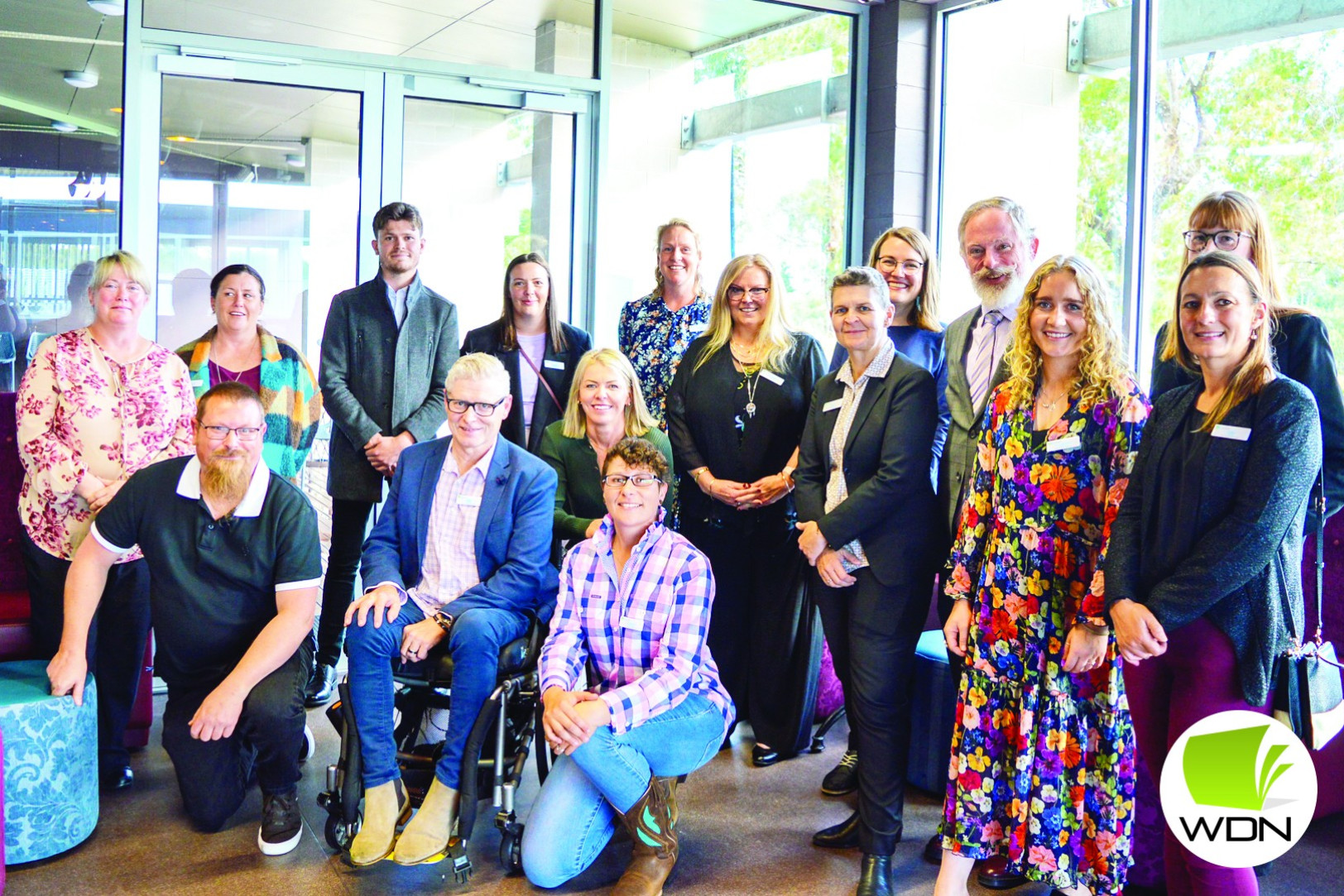 Community leaders: Corangamite Shire officers Jane Hinds, Chris Rodda and Rachel Cameron, and author Emma Shortis, among participants of the program.