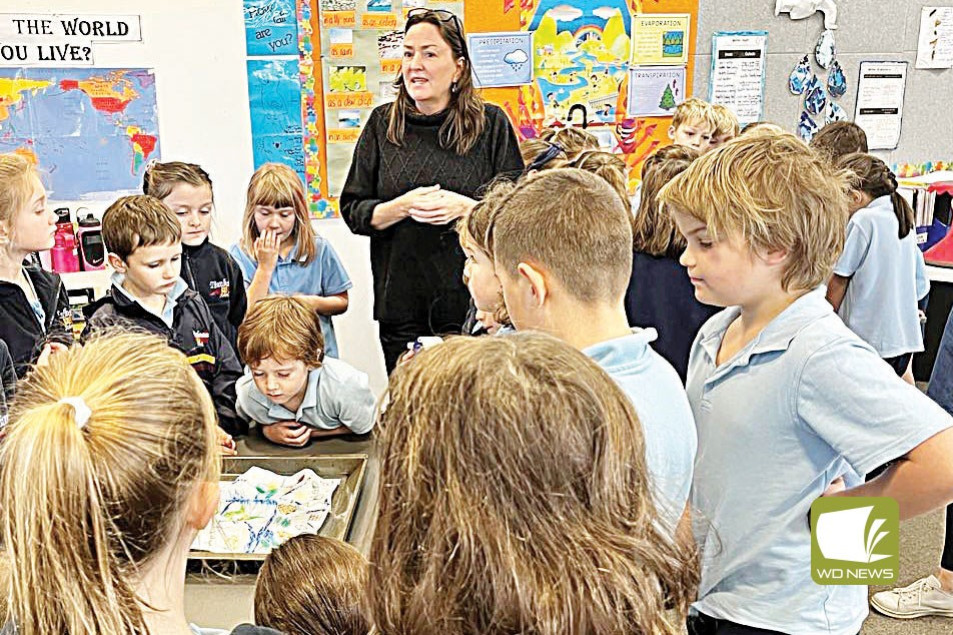 Precious resource: A group of Timboon P-12 students have been learning about water recently.