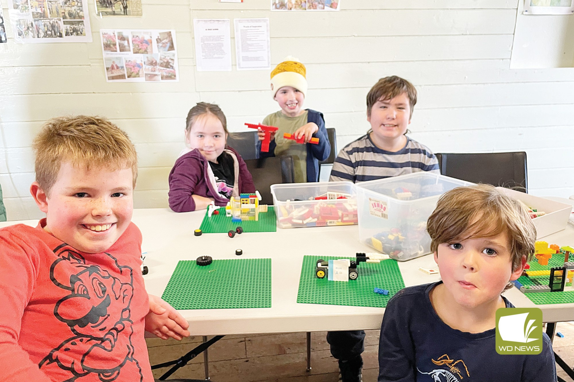 Holiday fun: A Cobden Rotary Club initiative saw more than 80 people sit down for some fun with Lego last week.
