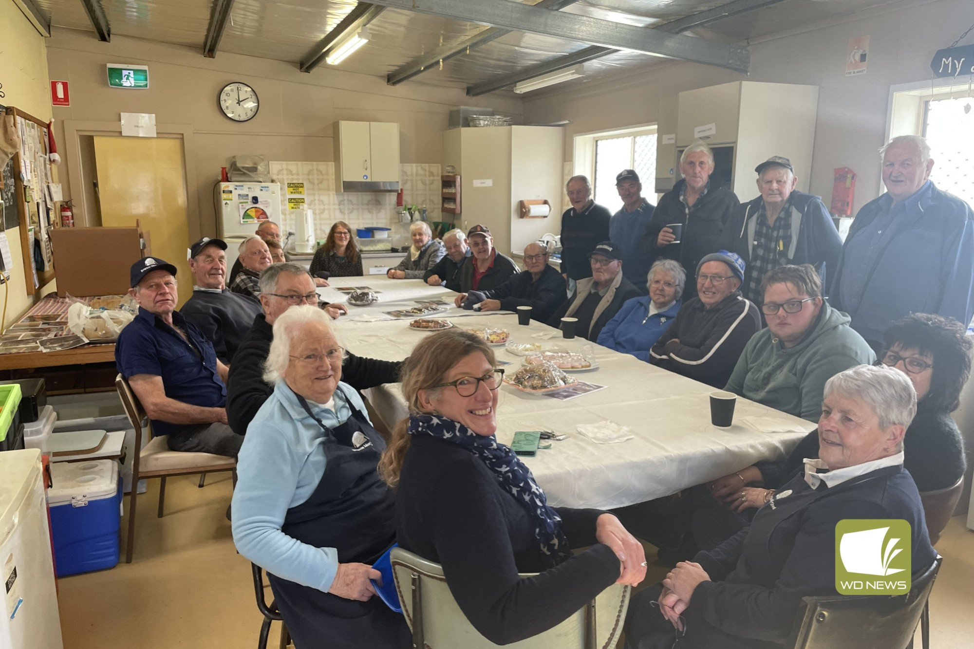 Warm welcome: The Simpson Men’s Shed was the place to be last week during an open day.