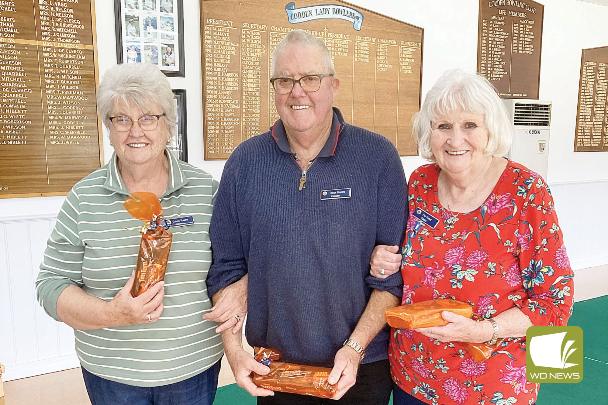 Success: Winners are grinners in the recent Cobden Probus Club bowls competition.