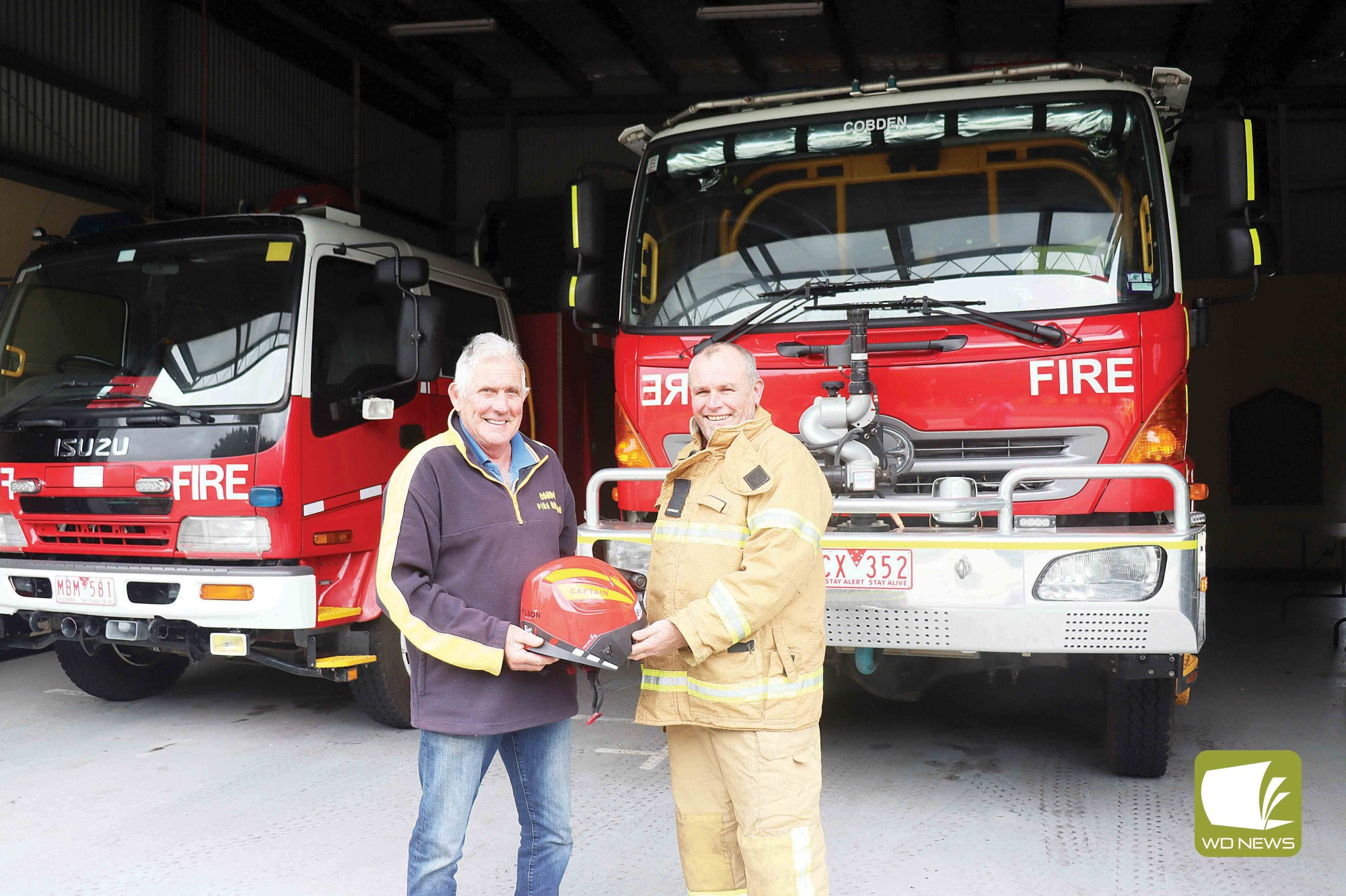 Congratulations: Dale Robertson will be inducted as the new captain at the Cobden CFA unit after Bill Nelson announced his intention to step down from the role.