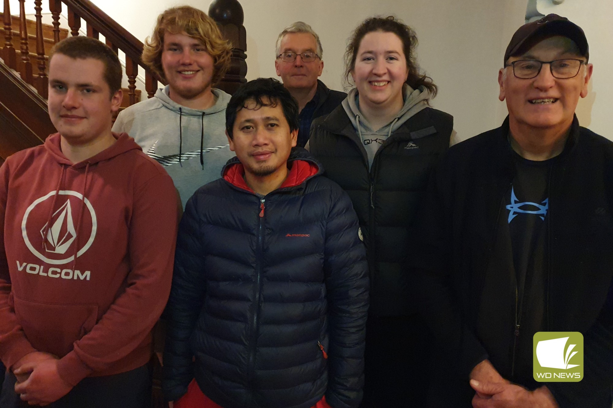 Premier Poachers (from left) Stuart de Bie, Austin de Bie, Sofyan Sage, John Fallon (back), Ingrid Bellman and Brendan Crameri.