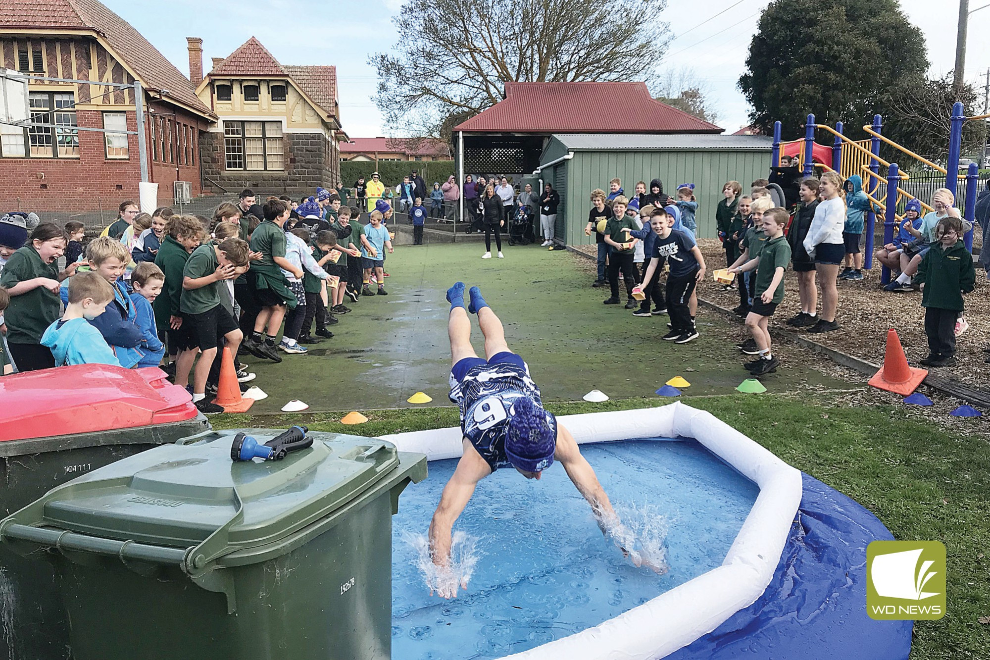 Brrrr: Cobden Primary School staff and students helped raise money for the South West Big Freeze fundraising efforts.