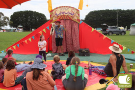 Nic from Bebop Circus wowed the youngsters. 