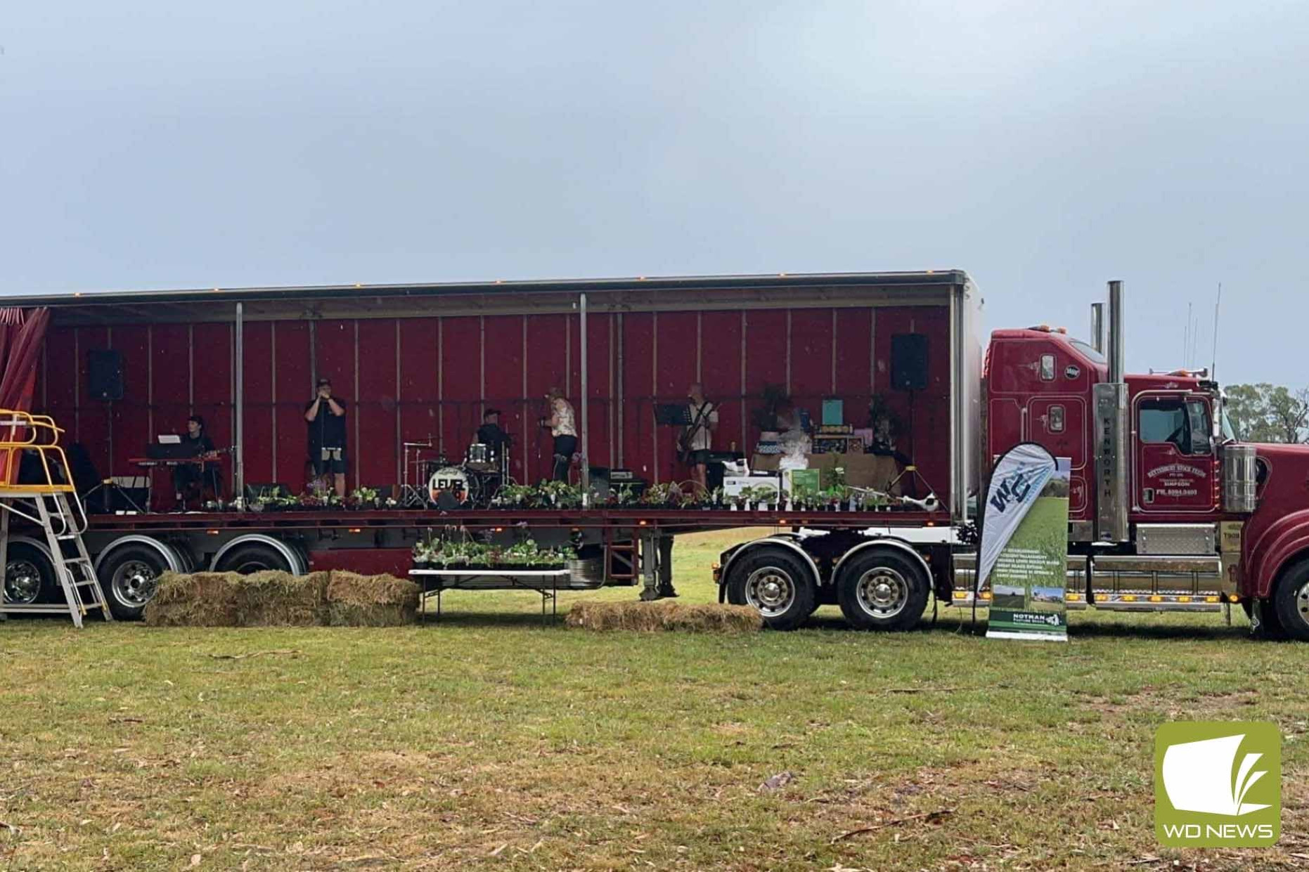 Fun day out: Despite wet weather, Level Up drew a crowd at a fundraiser at Red Hill Hall recently.