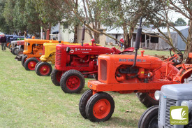 Tractors of all ages were on display. 