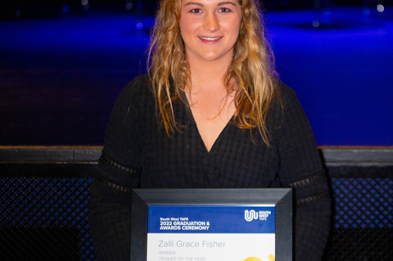 Trainee of the Year: Zalli Fisher (agriculture, Simpson)