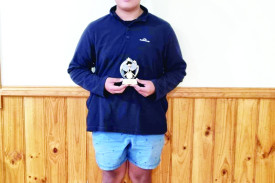 Most improved first year player Michael Katsaros. 