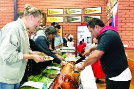 A sumptuous banquet of Filipino food awaited attendees. 