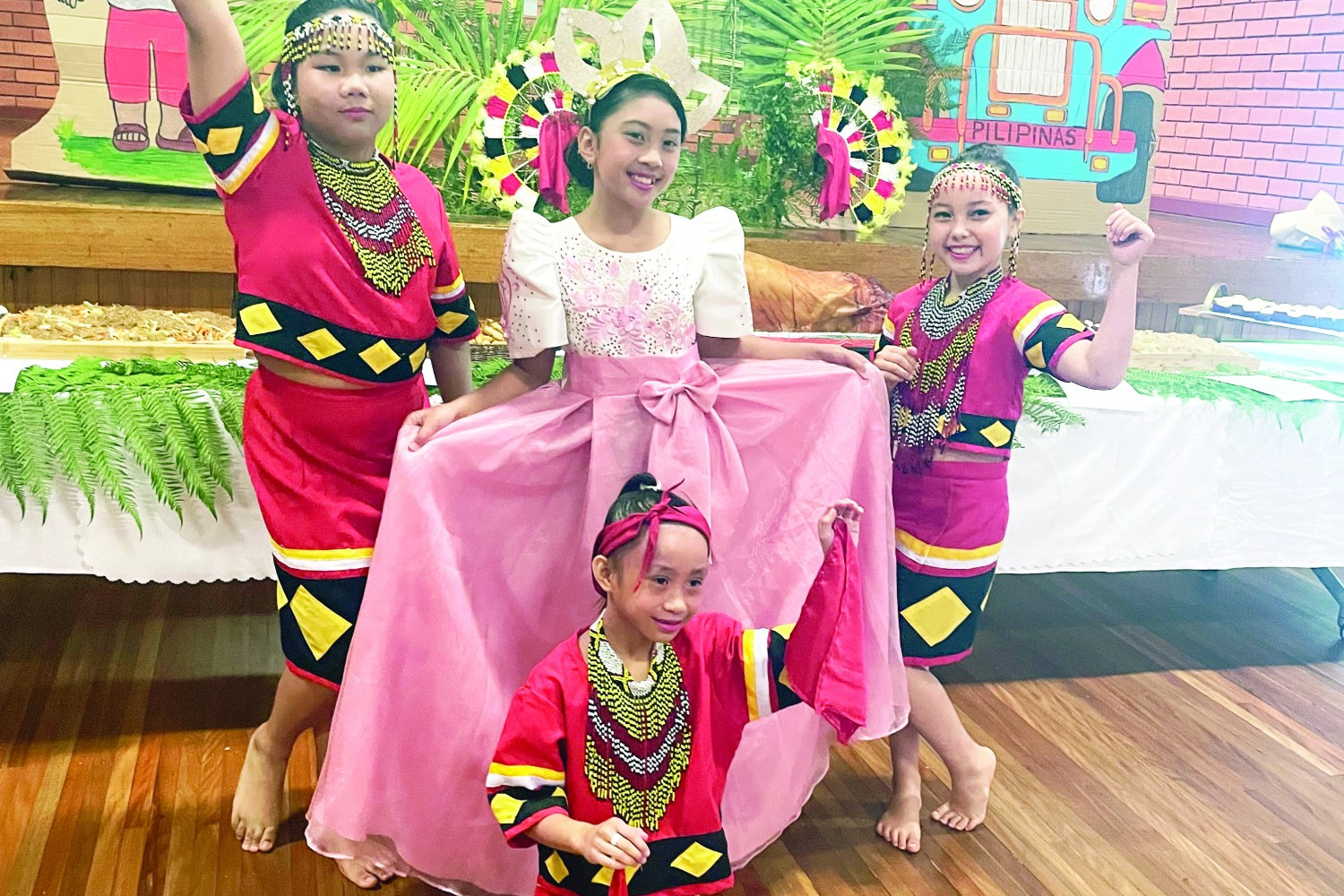 Children dressed in traditional clothing showed off some of their culture at a Harmony Day event in Simpson last week.