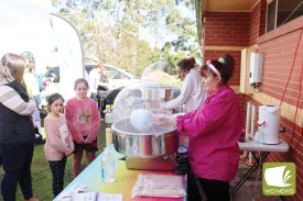 Fairy Floss proved popular with the young and old alike. 