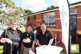 Cobden Scouts and Cubs cooked up a barbecue. 