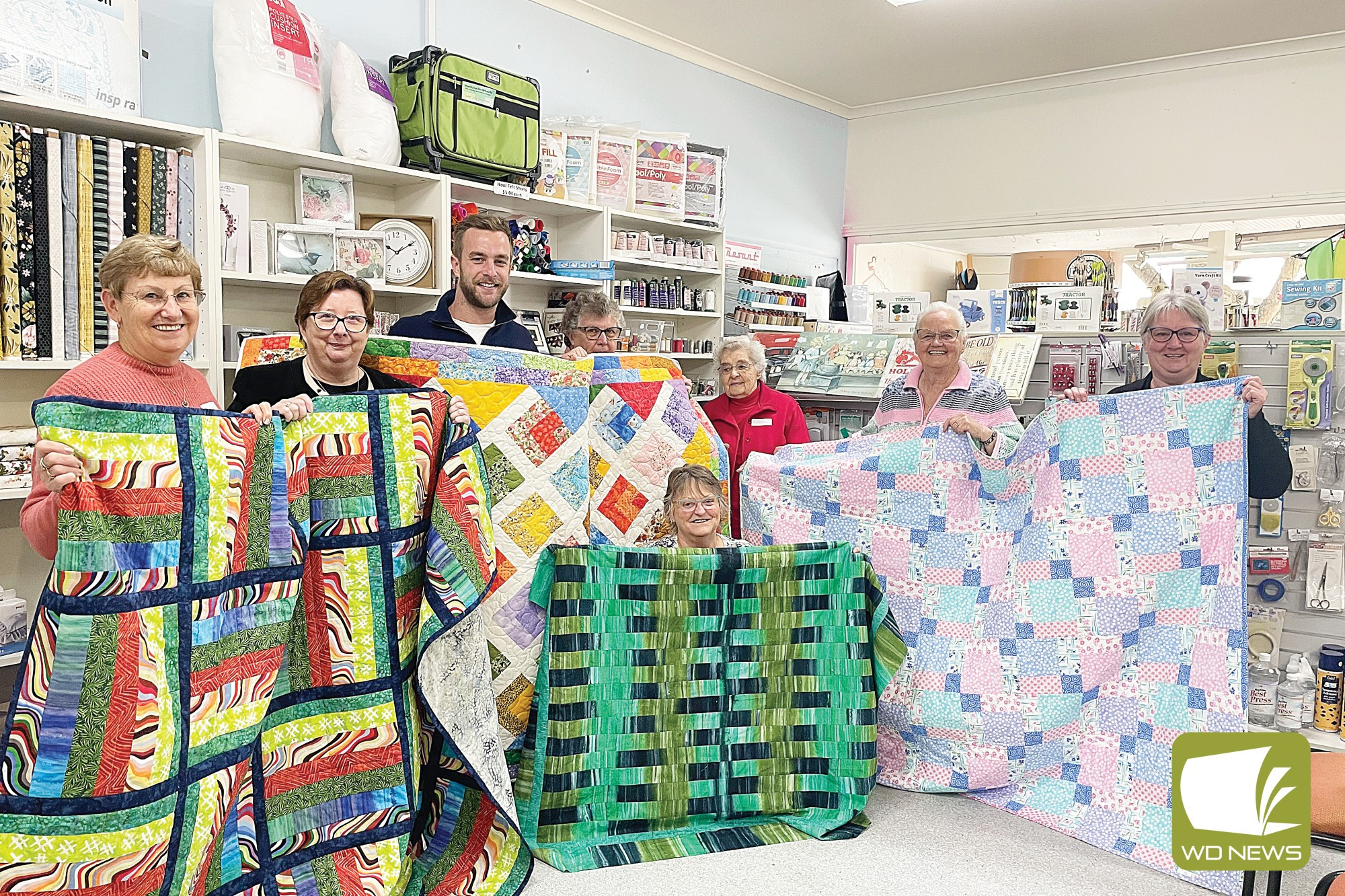 Mackillop Family Services: Hayden Mitchell and Loreto Dunn thanked the group for their donations.