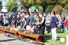 Cobden Scouts and Cubs played significant roles in the annual service. 