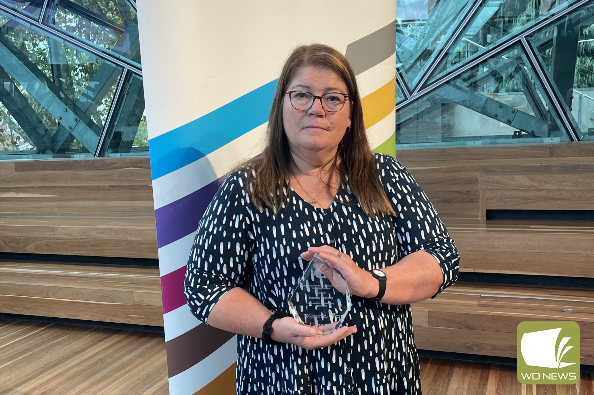 Congratulations: Cobden Technical School leading teacher Narelle Holliday was one of 11 teachers across the state to receive an award last week.