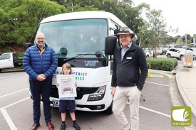 TDHS CEO Gary Castledine, Finniss Wood and Corangamite Shire councillor Jamie Vogels celebrate the occasion. 
