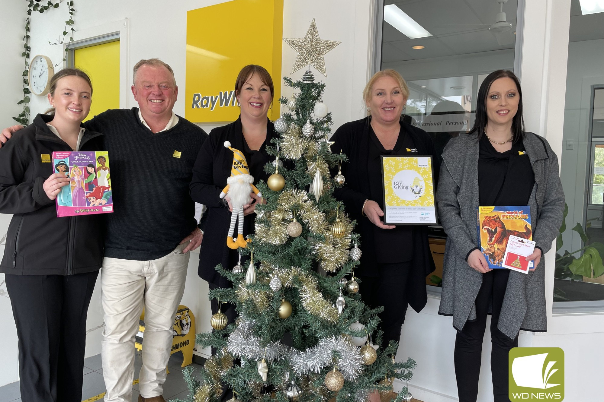 Ray White Rural Timboon staff have called on residents to get into the Christmas spirit and help those less fortunate this holiday season.