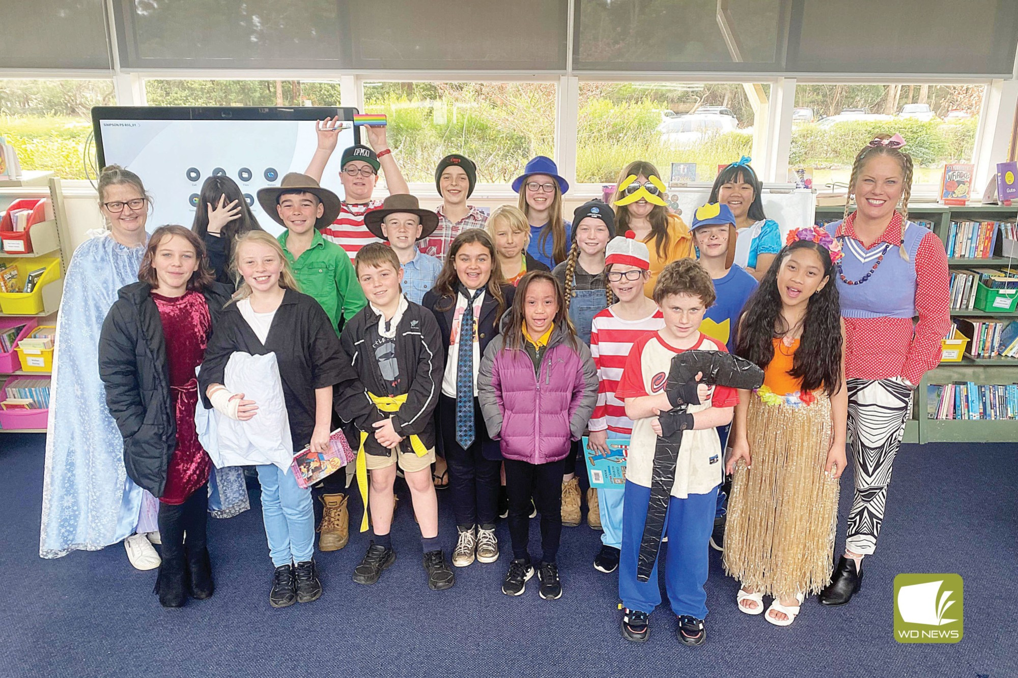Dress-up fun: Simpson Primary School students dressed as an assortment of their favourite book characters as part of Book Week celebrations recently.