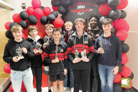 Under 14 Football Award Winners. 