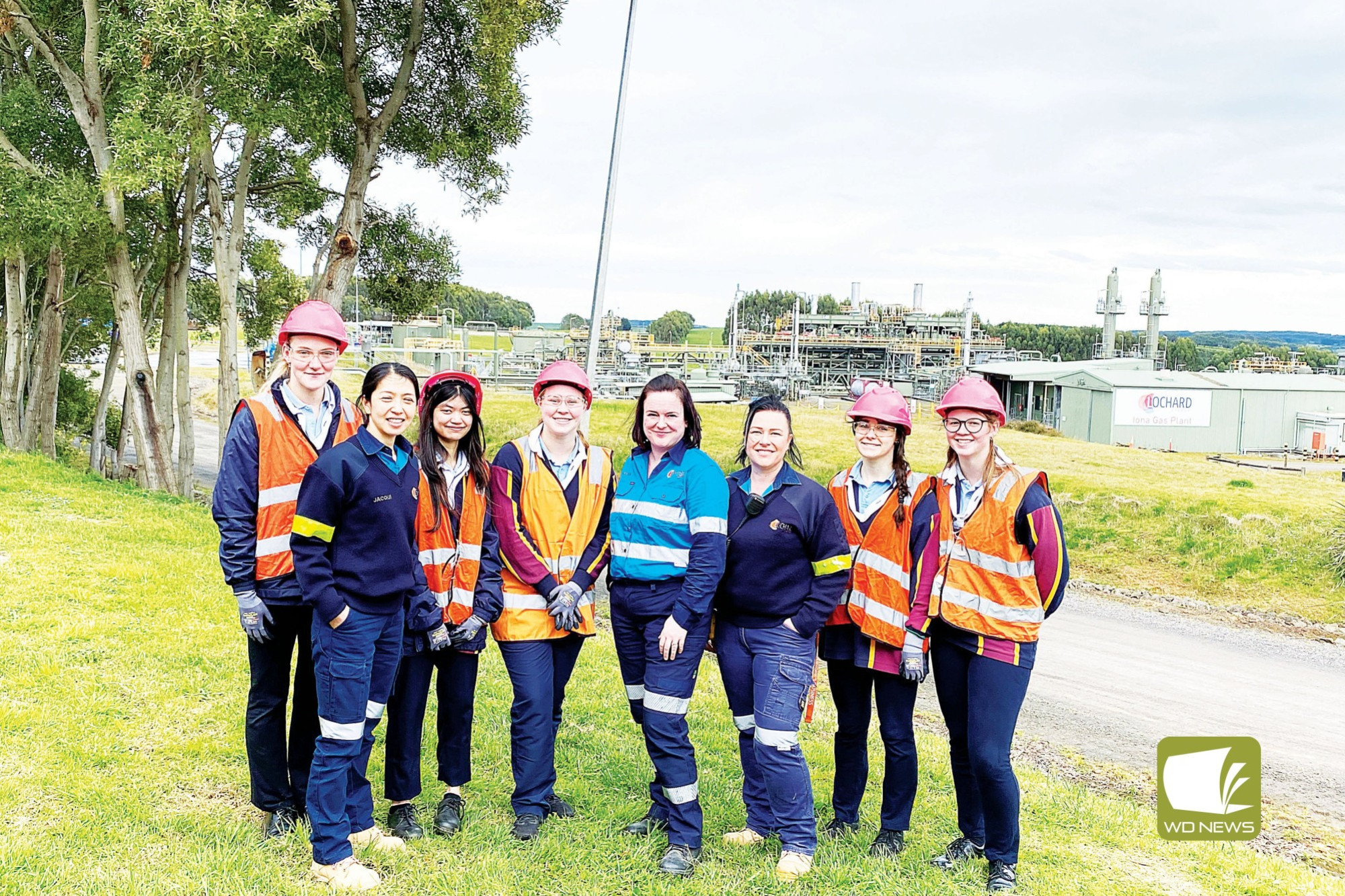 Career options: A group of Mortlake College female students took part in an open day at Lochard Energy recently.
