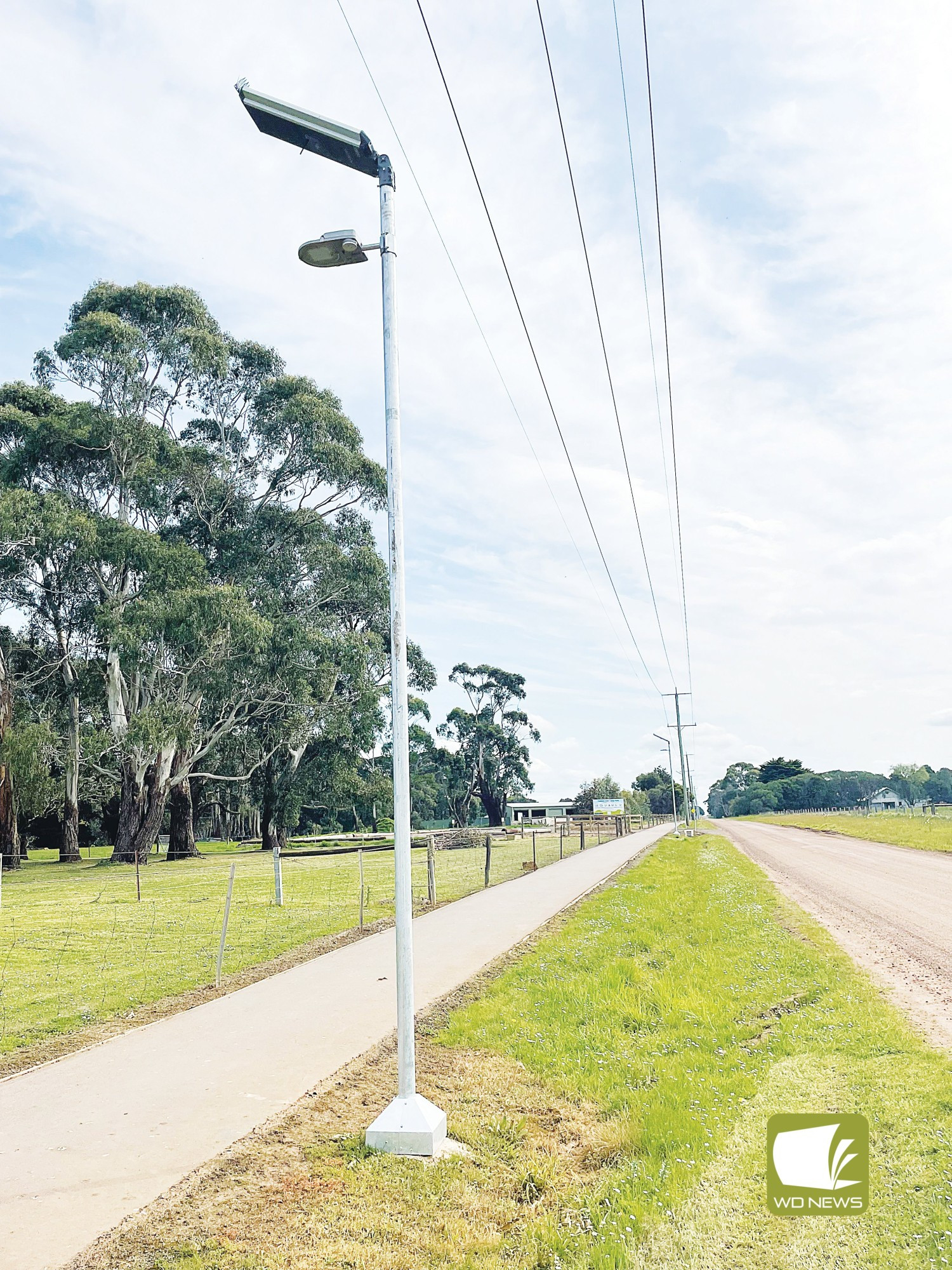 Lighting the way: Fifty-eight solar lights have been installed around Cobden’s Circuit de Savage.